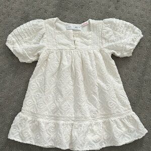 White toddler dress